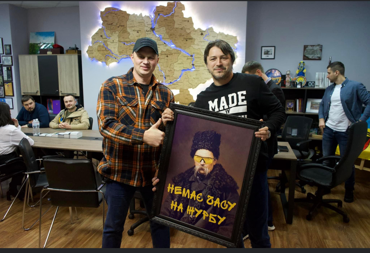 Group photo with Serhiy Prytula